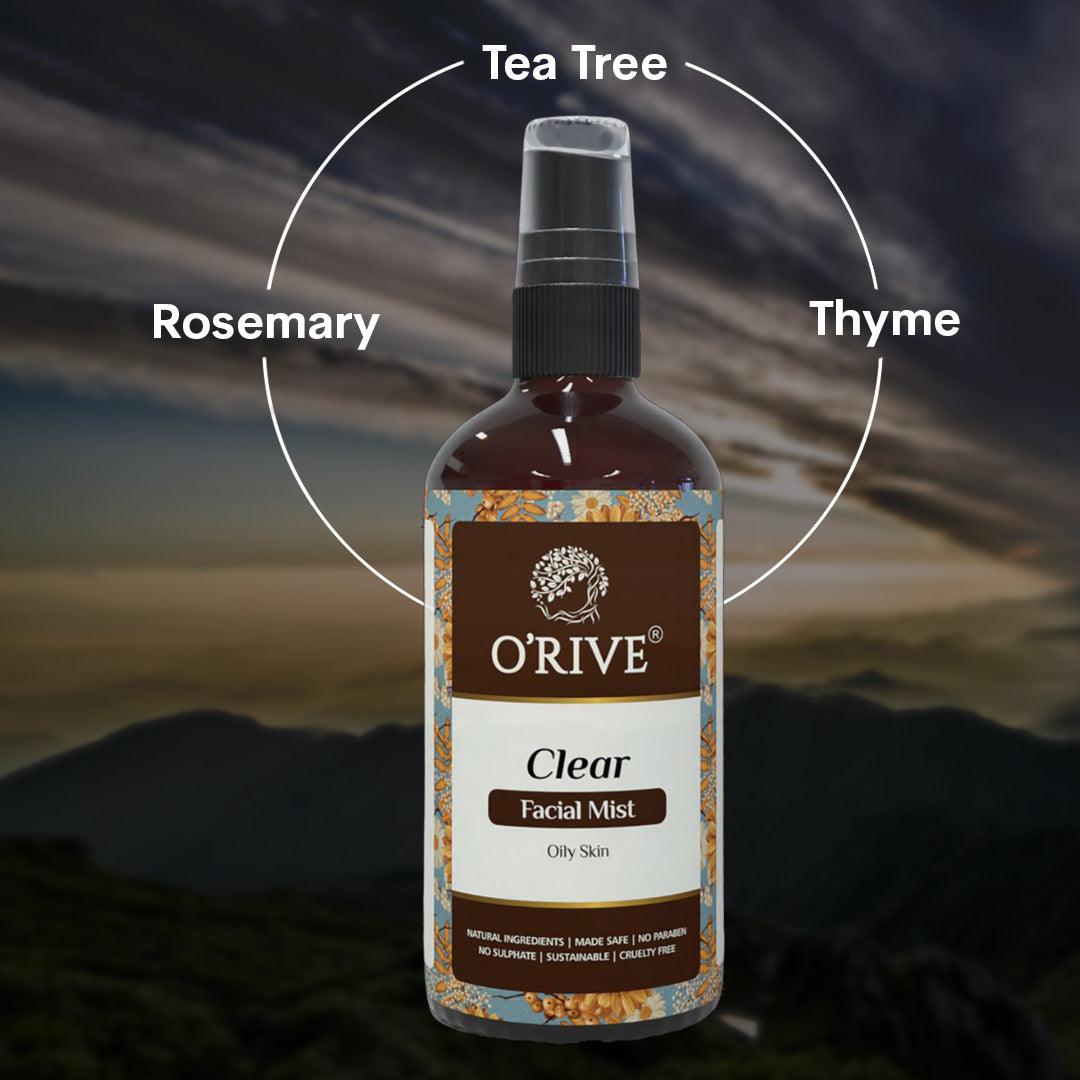 Mini Clear | Facial Mist | Oily/Acne prone Skin - Orive Organics
