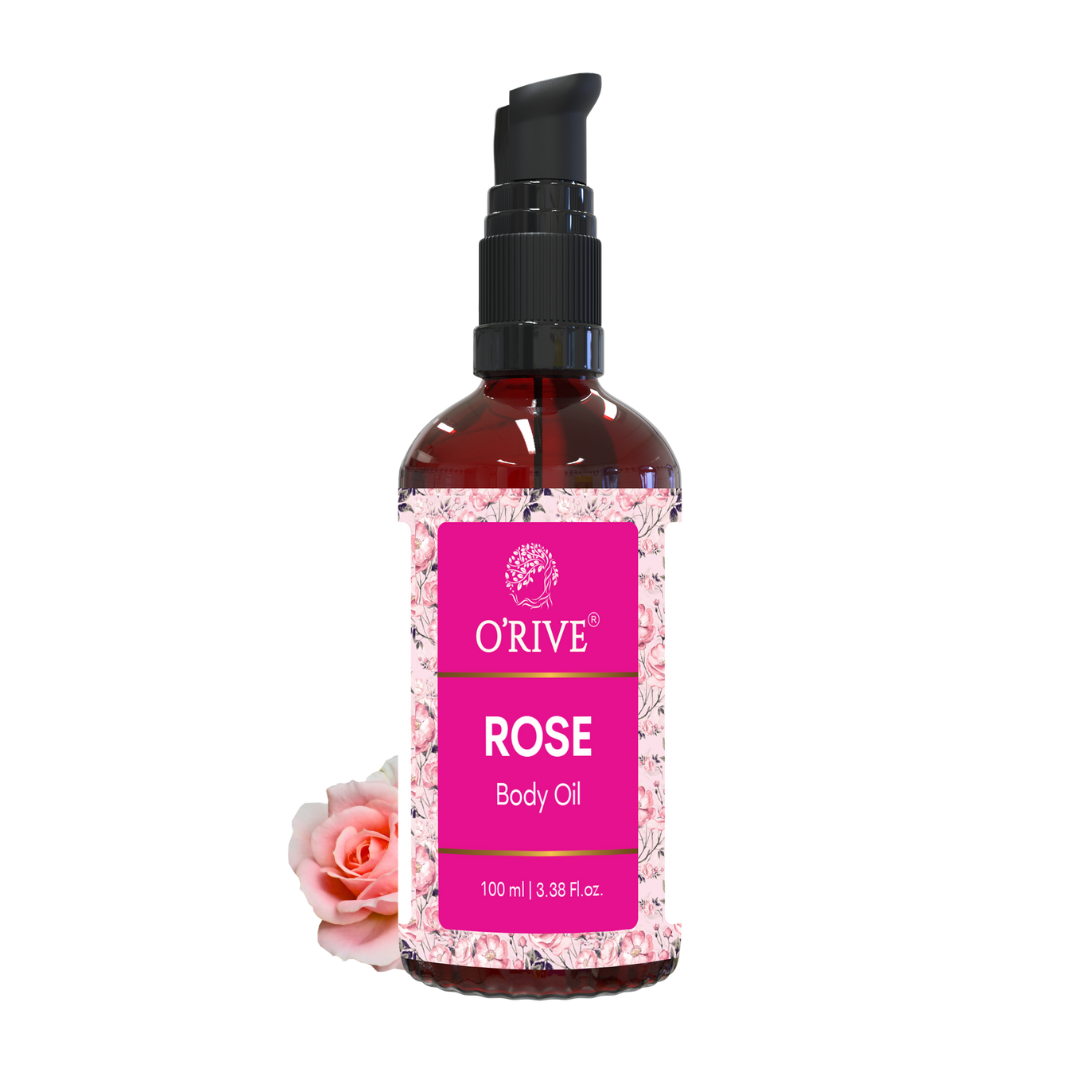 Rose Body Oil Moisturizes & Nourishes Skin 100 ML