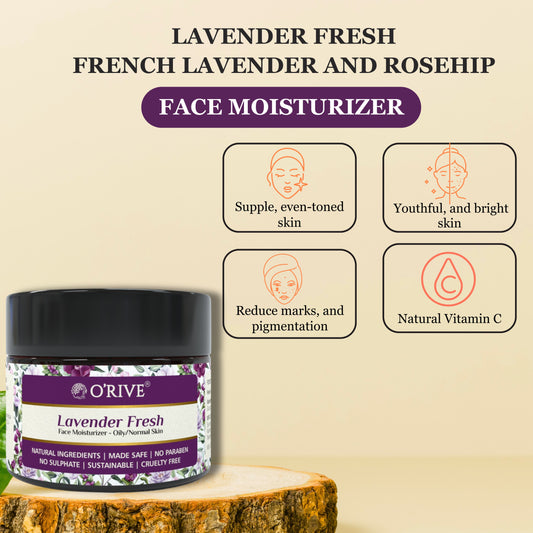 Lavender Fresh | Gel Face Moisturizer | For Oily/Normal Skin