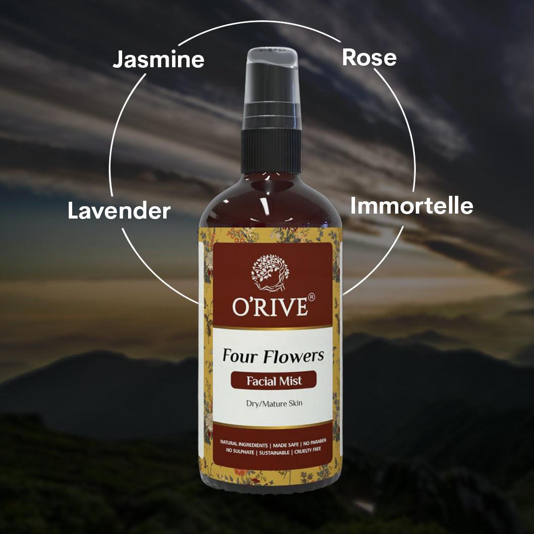 Four Flower | Facial Mist | Dry Aging Skin - Orive Organics