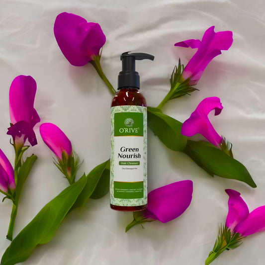 Green Nourish (Aloevera & Rosemary) | Gentle Hair Cleanser | For All Hair Types - Orive Organics