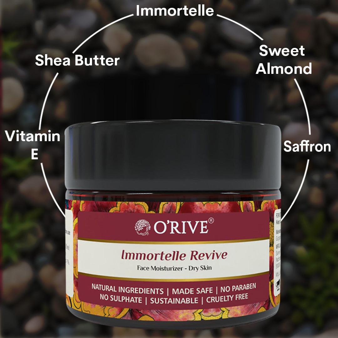 Mini Immortelle Revive | Face Moisturizer | Nourishing Cream Moisturiser - Orive Organics