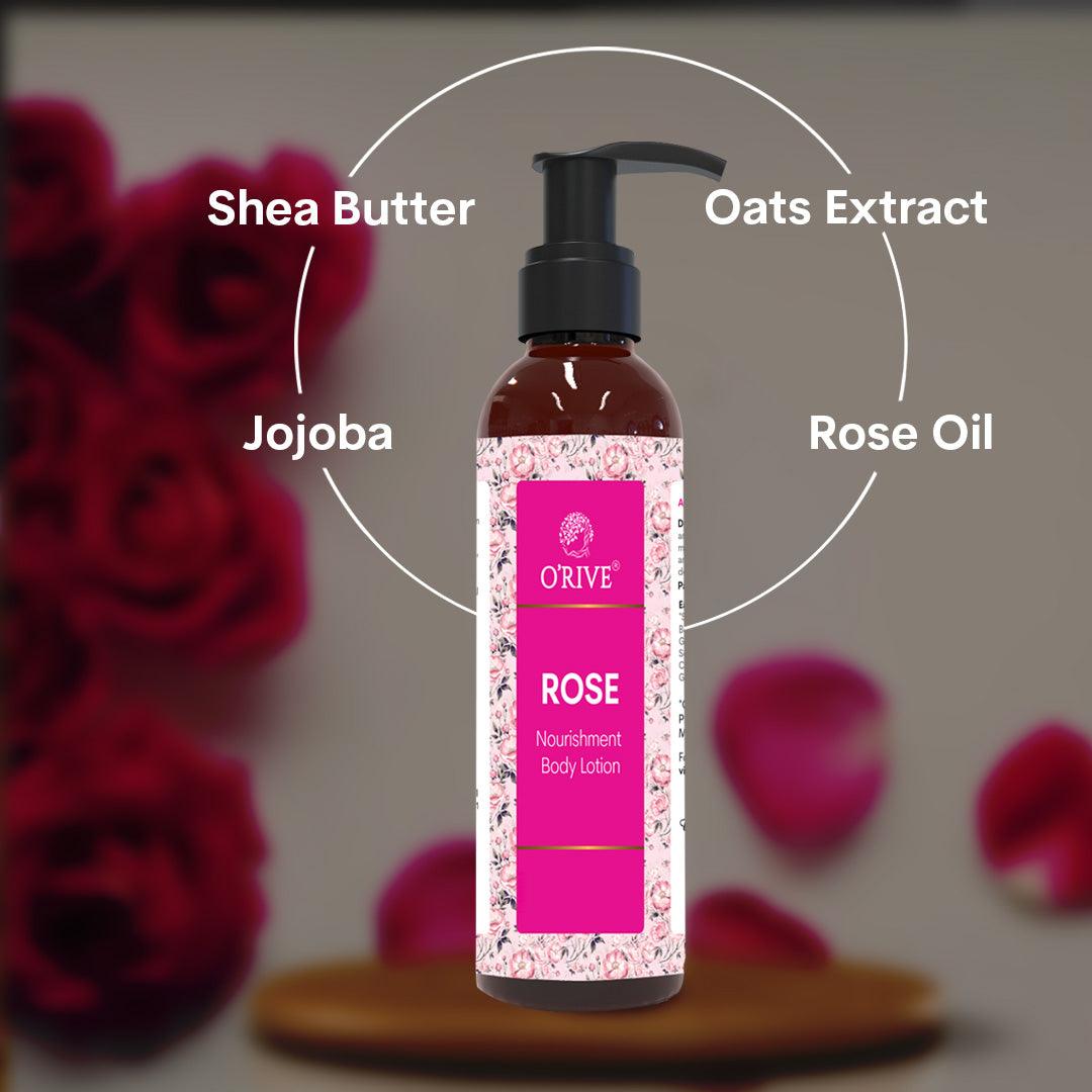 Mini Rose Body Lotion - Orive Organics